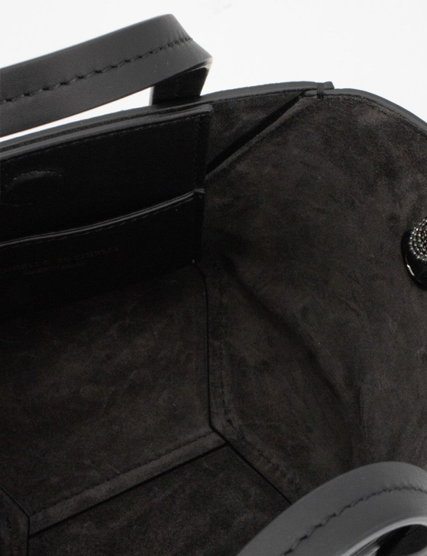 Brunello Cucinelli Hand-Held Leather Bag With Geometric Details