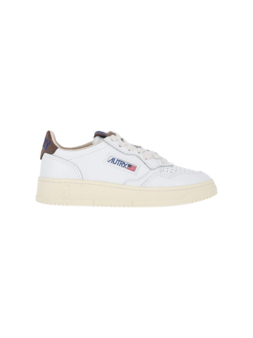 Autry Low-Top Leather Sneakers With Round Toe