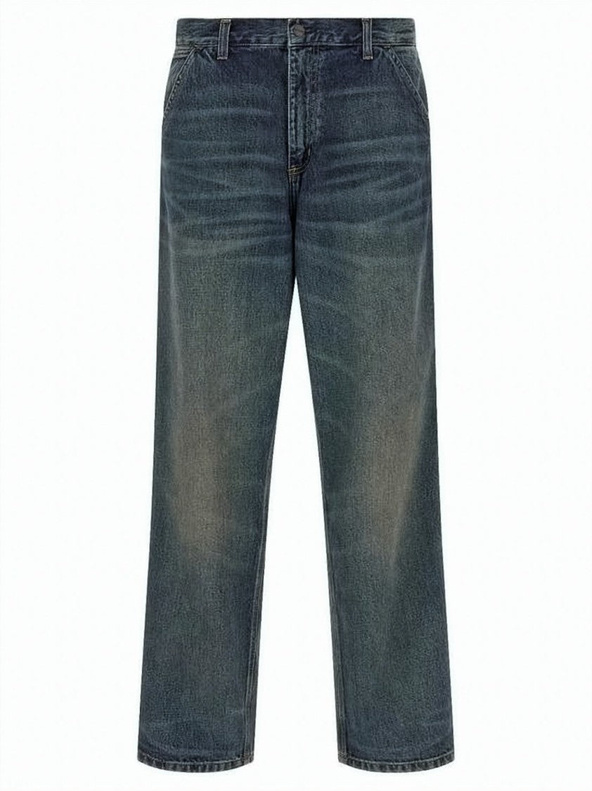 Carhartt Wip Straight-Leg Denim Pants With Subtle Whiskering