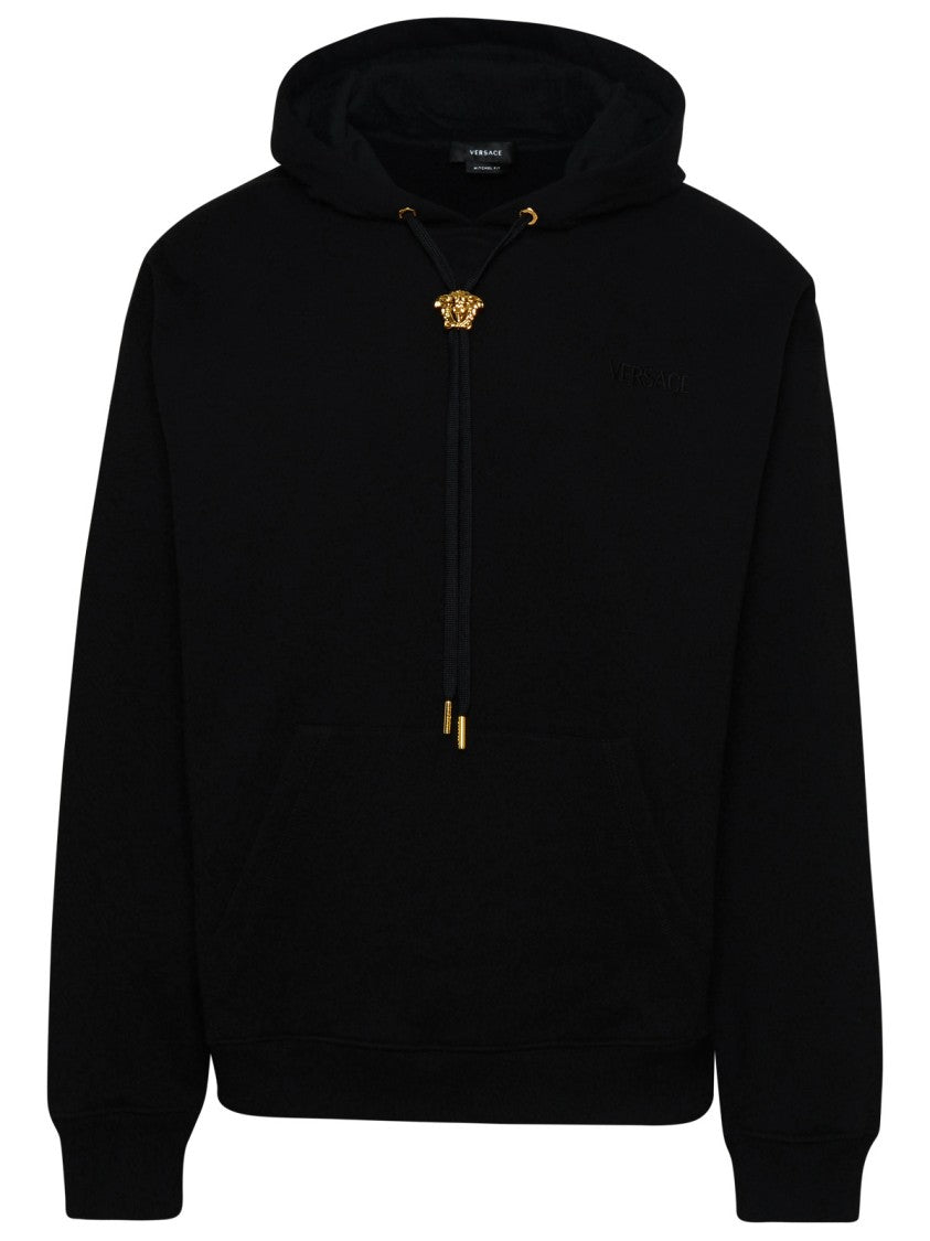 Versace Black Cotton Sweatshirt