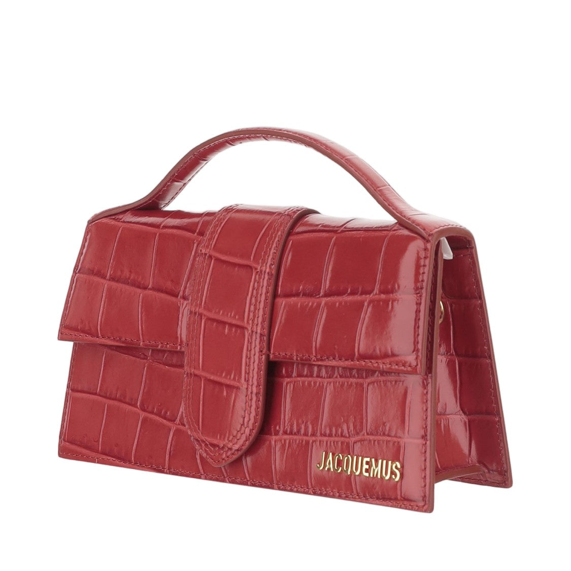 Jacquemus Red Le Grand Child's Animal Print Leather Tote Bag