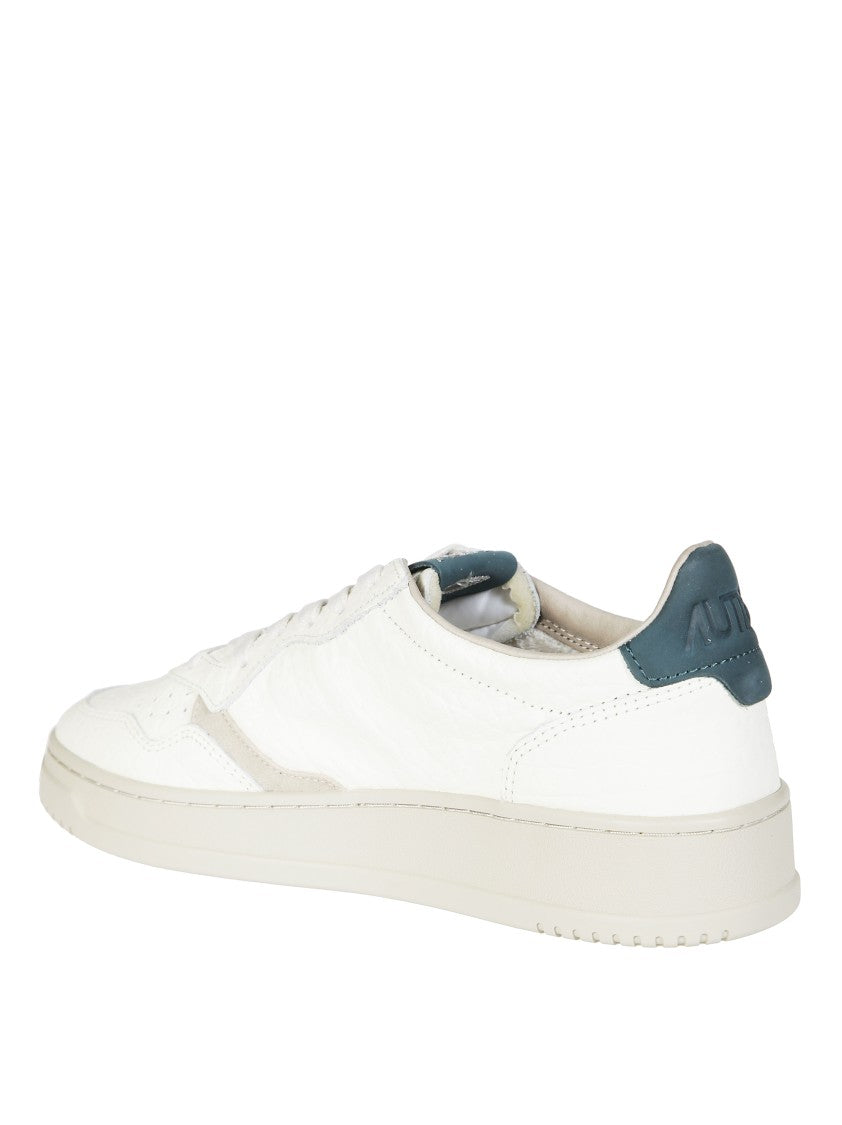 Autry White Medalist Low Leather Sneakers