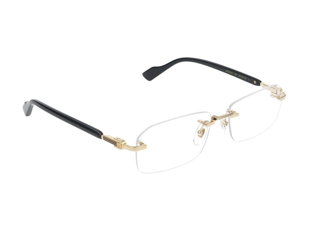 Gucci Eyeglasses Gg1221o 001 Gold Black Transparent 56/16/140