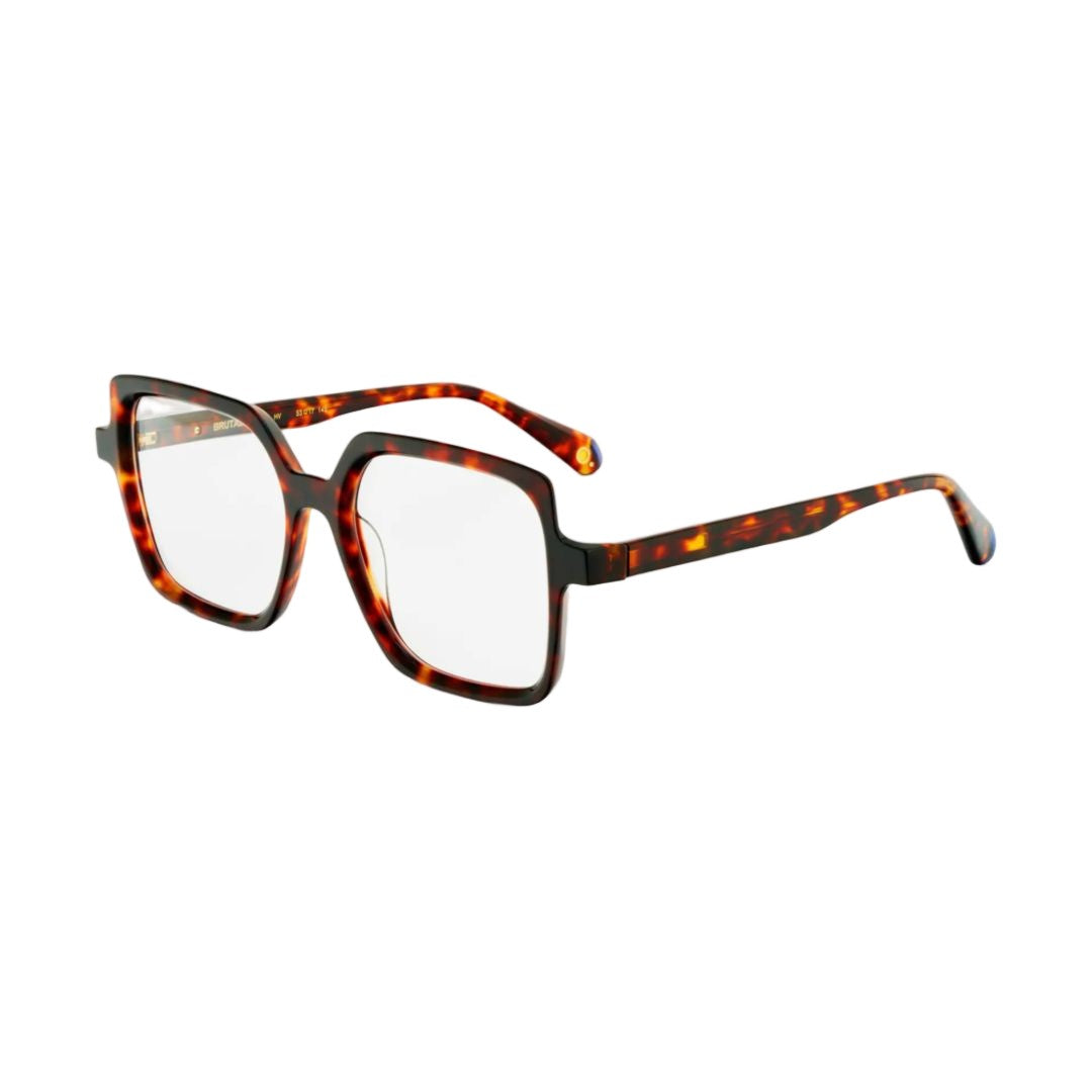 Etnia Barcelona Brutal No.28 Oversized Tortoiseshell Square Frame Eyeglasses