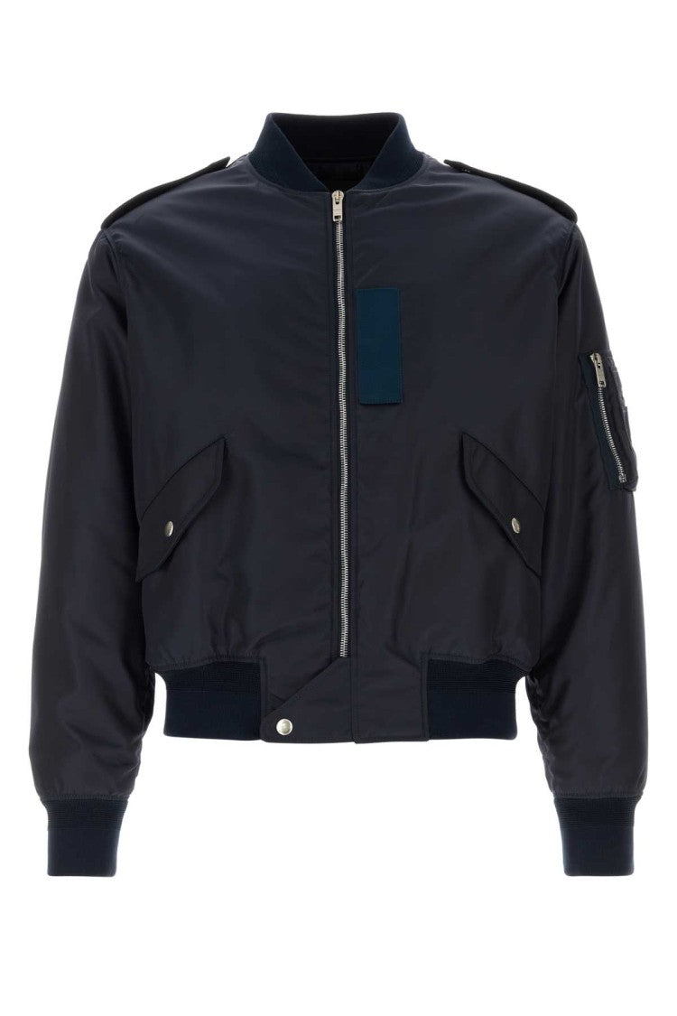 Givenchy Navy Blue Nylon Bomber Jacket