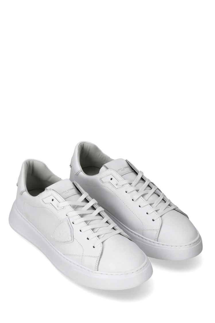 Philippe Model Temple Total White Leather Sneakers