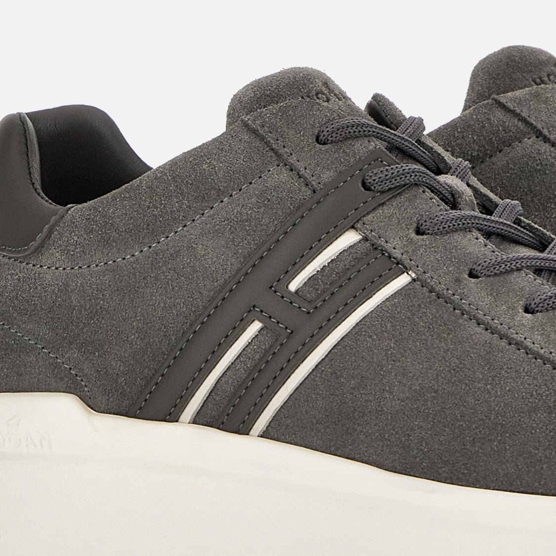 Hogan H580 H Profilo Lace-Up Shoes With Suede