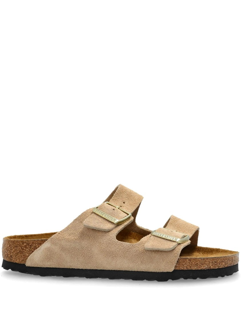 Birkenstock Two-Strap Suede Arizona Sandals