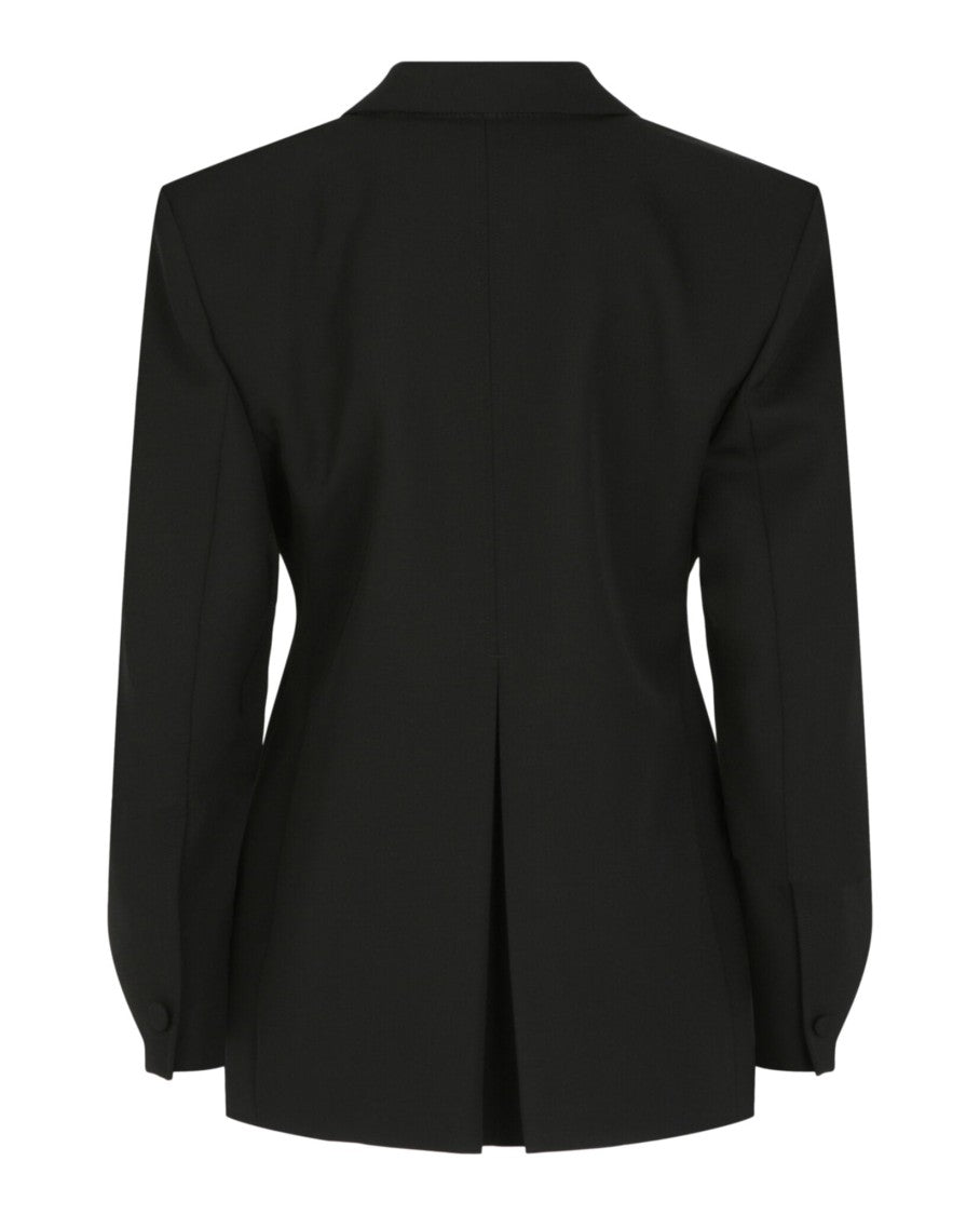 Givenchy Structured Tricotine Wool Jacket With Satin Collar
