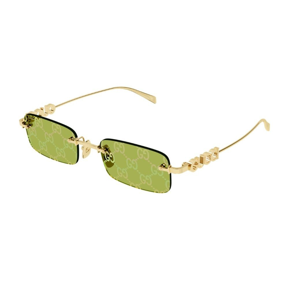 Gucci Gg1808s Linea Name Of Brand Rimless Gold-Tone Metal Sunglasses