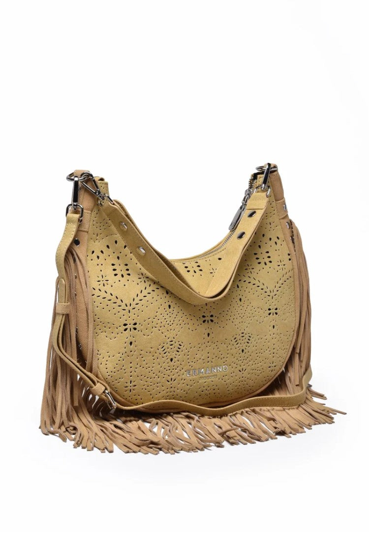 Ermanno Firenze Hobo Terra Canvas Sangallo - Beige