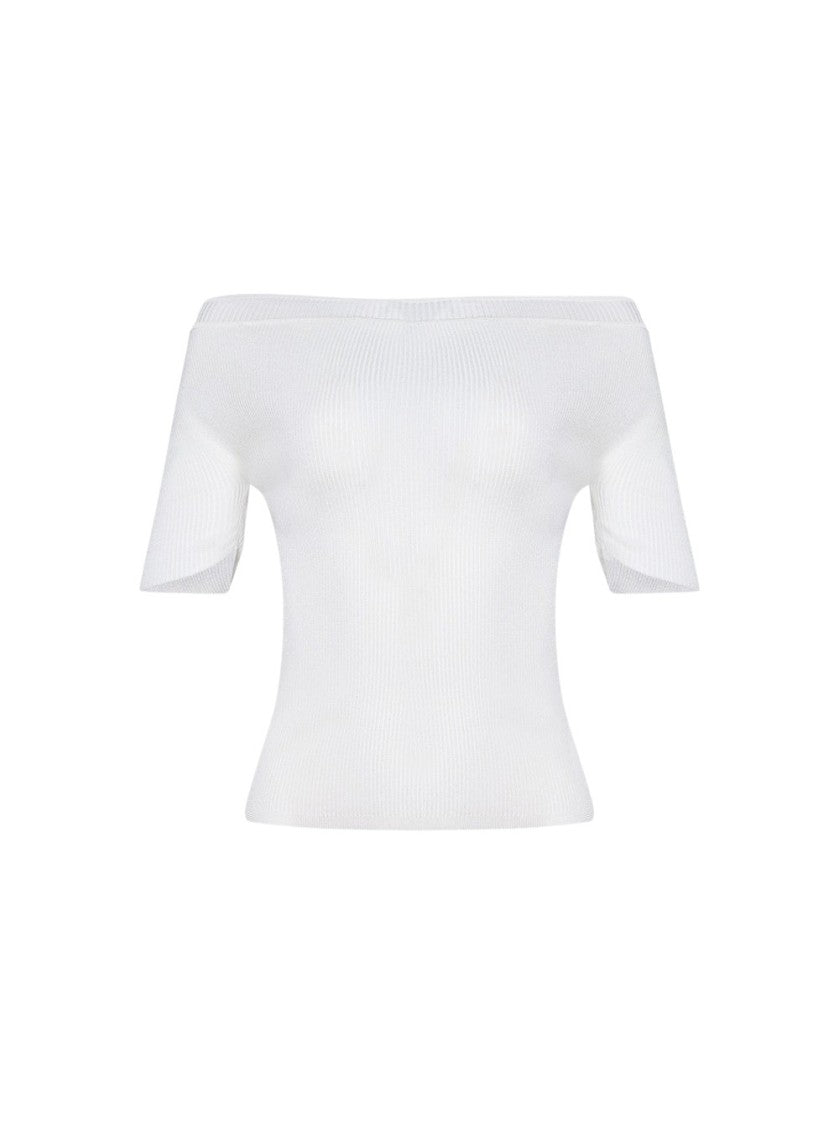 Khaite Nadine Top Optic White