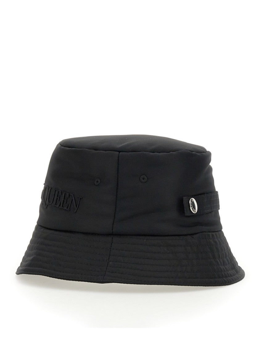 Alexander Mcqueen Embroidered Logo Bucket Hat