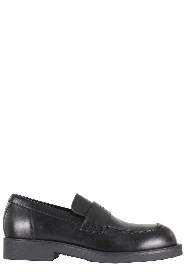 Mm6 By Maison Margiela X Salomon Black Heeled Leather Loafers
