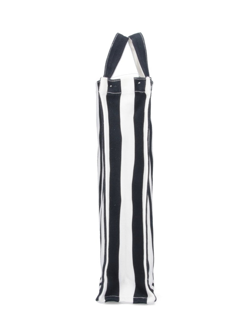 Patou "Striped Tote" Bag – Black