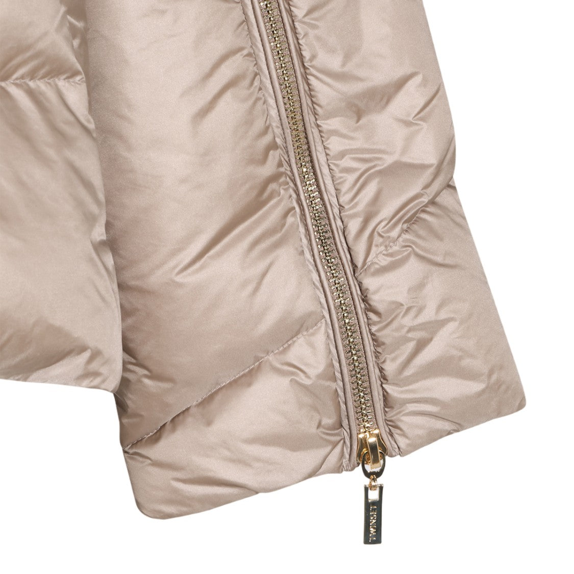 Twin-Set Quilted High Collar Puffer Coat