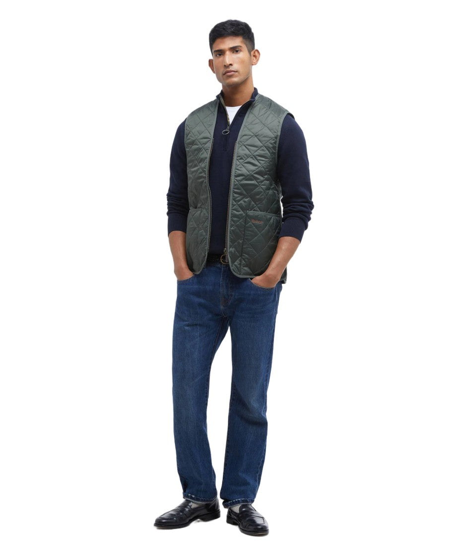 Barbour Quilted Zip-In Waistcoat With Versatile Design