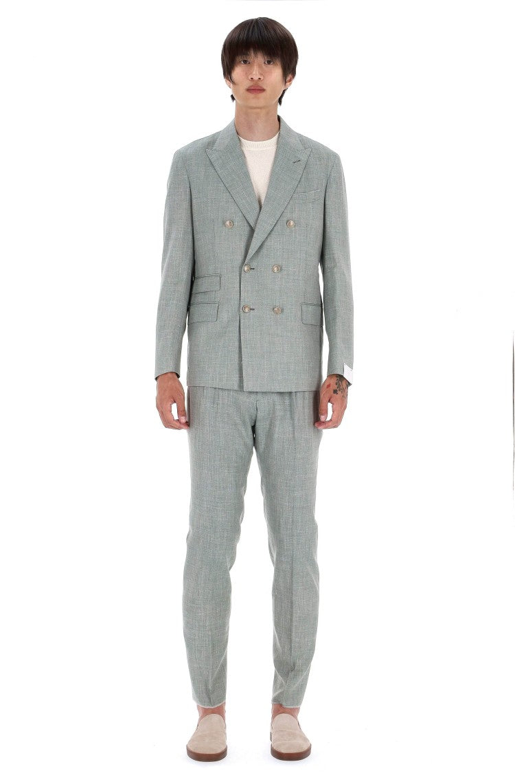 Eleventy Loro Piana Summertime Linen-Wool-Silk Dress