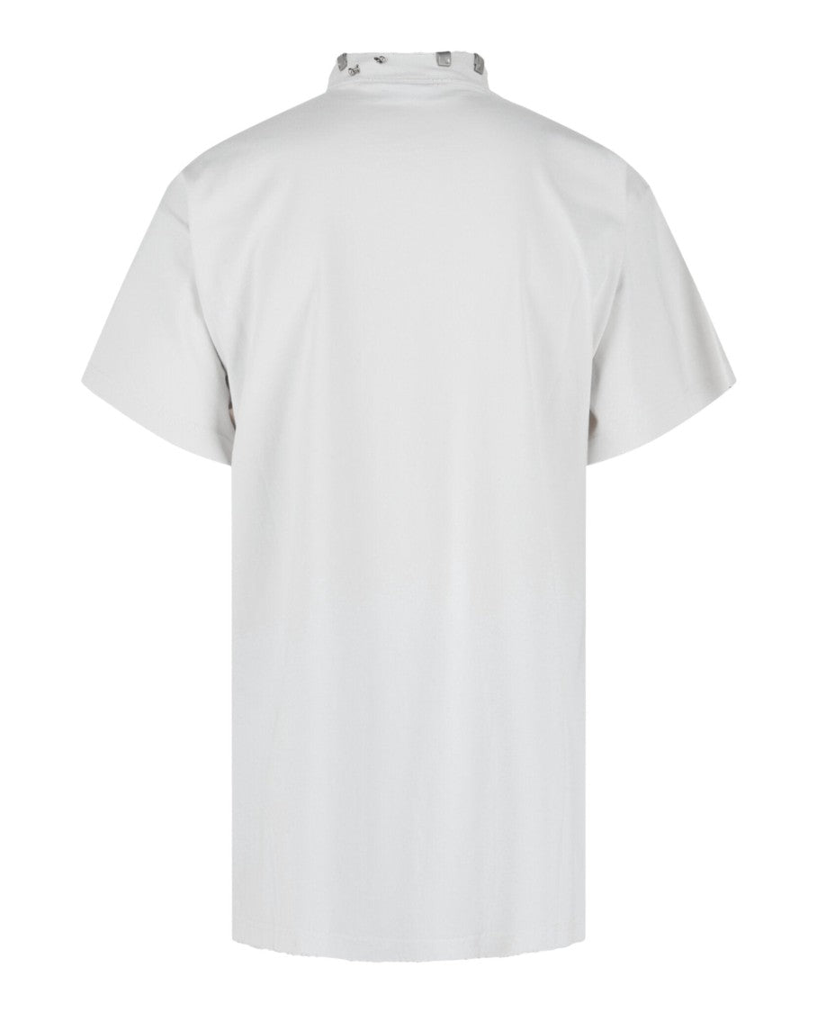 Balenciaga Oversized Distressed Pierced T-Shirt