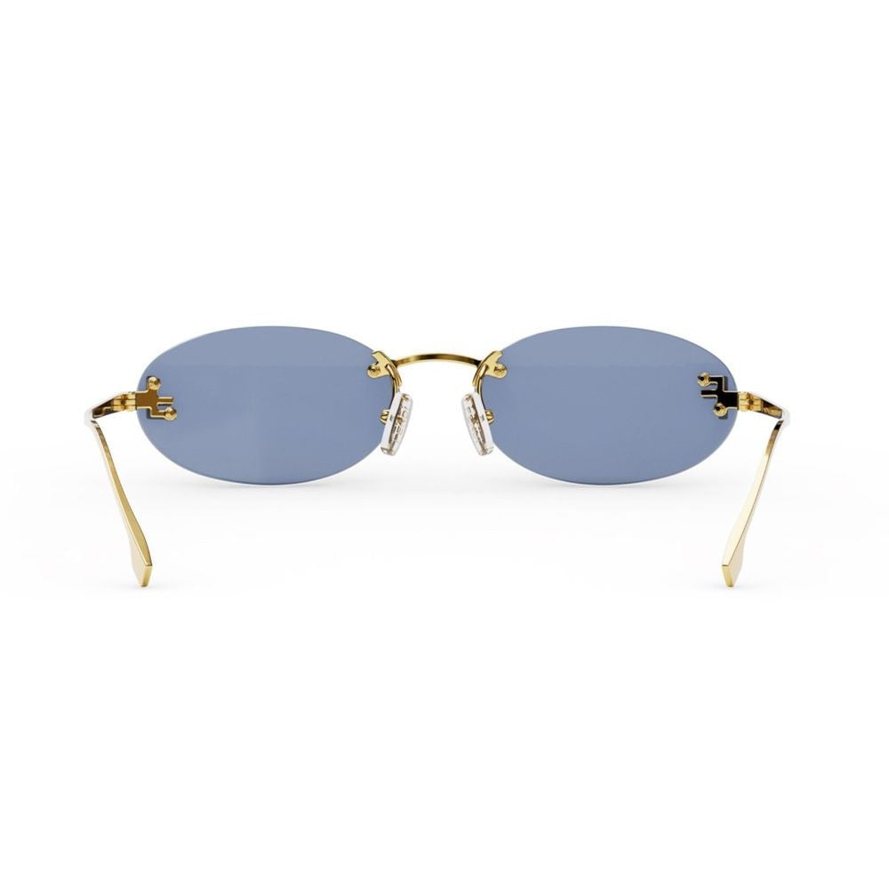 Fendi First Crystal Oval Rimless Sunglasses