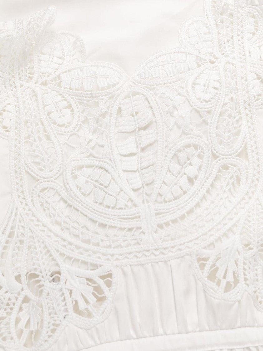 Self-Portrait Macrame Lace Midi Dress