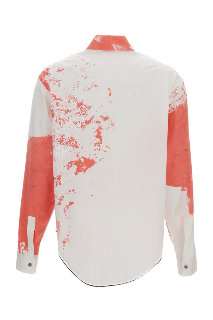 Rohka Artistic Cropped Cotton Shirt With Pointed Collar And Buttoned Cuffs