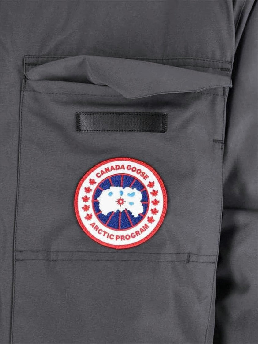Canada Goose Heavy-Duty Grey Expedition Parka With High Collar