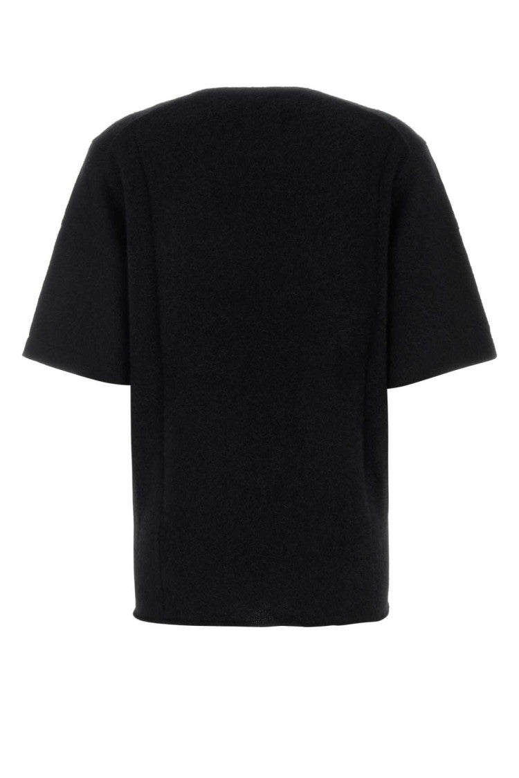 Loulou Studio Black Wool Blend Raven Sweater