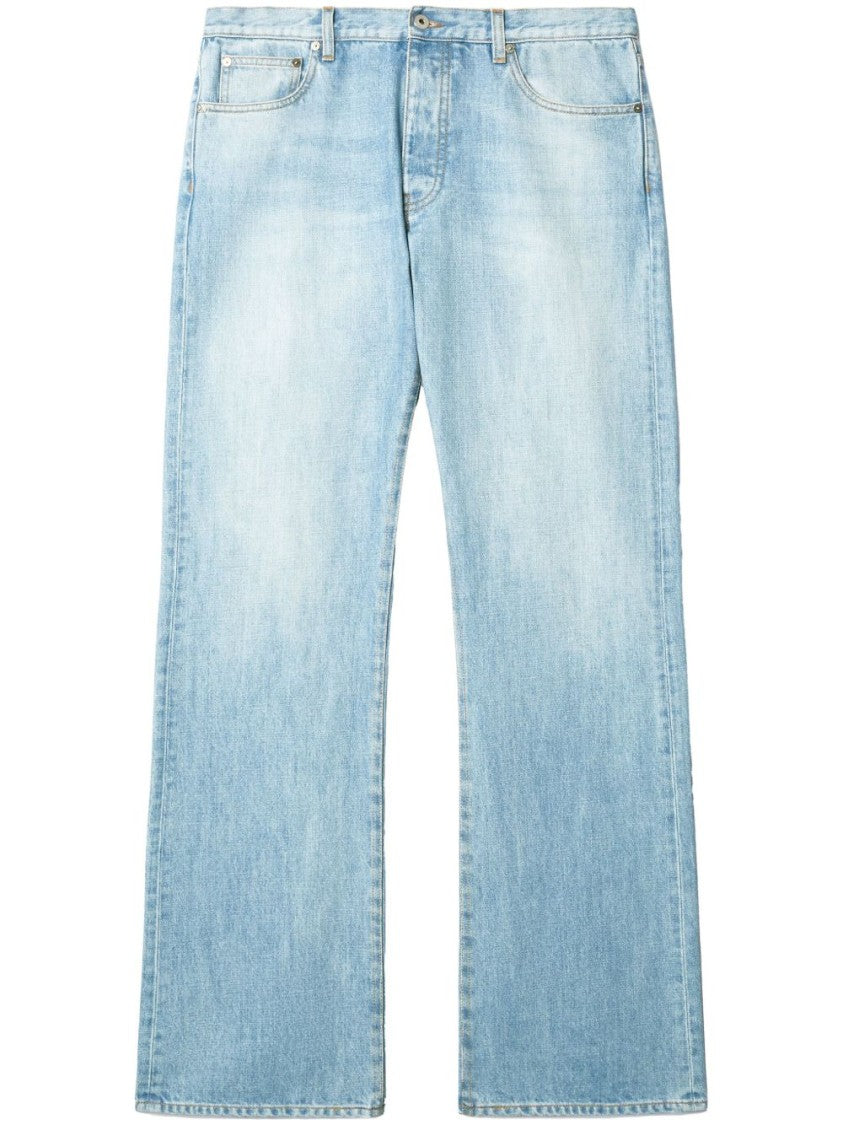 Off-White Light Blue Cotton Off-White Fresco Jeans