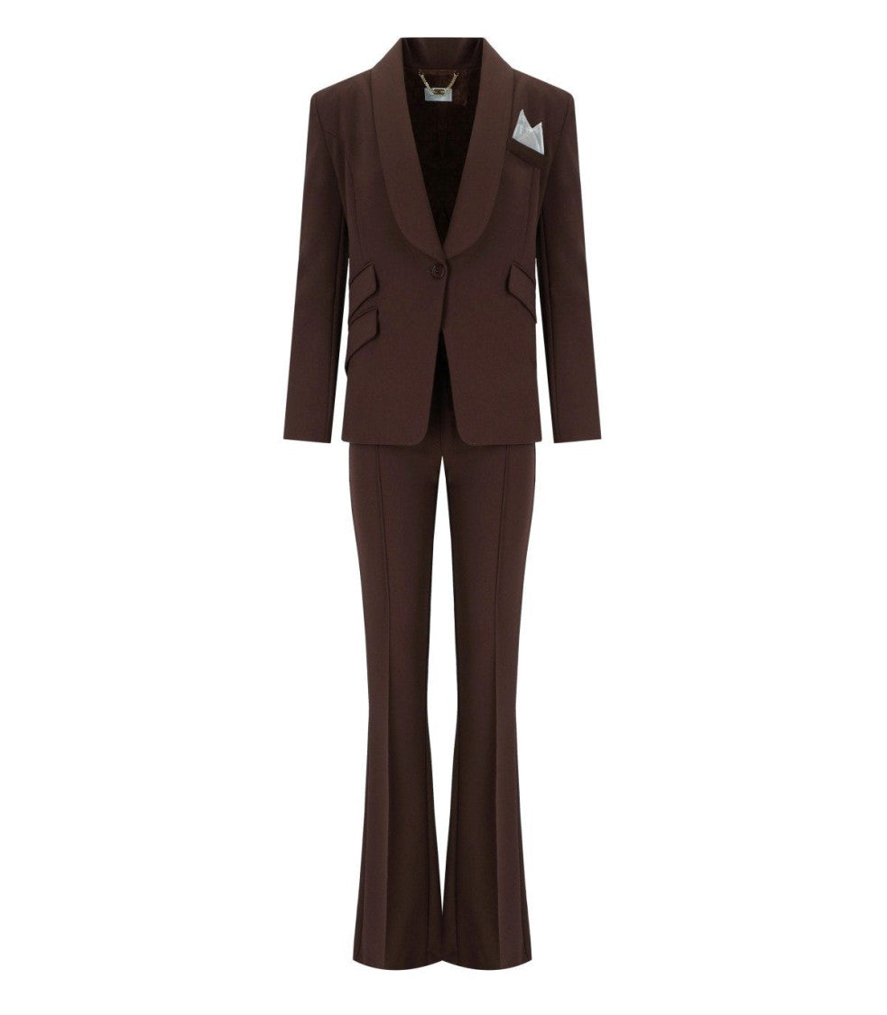 Elisabetta Franchi Coffee Suit