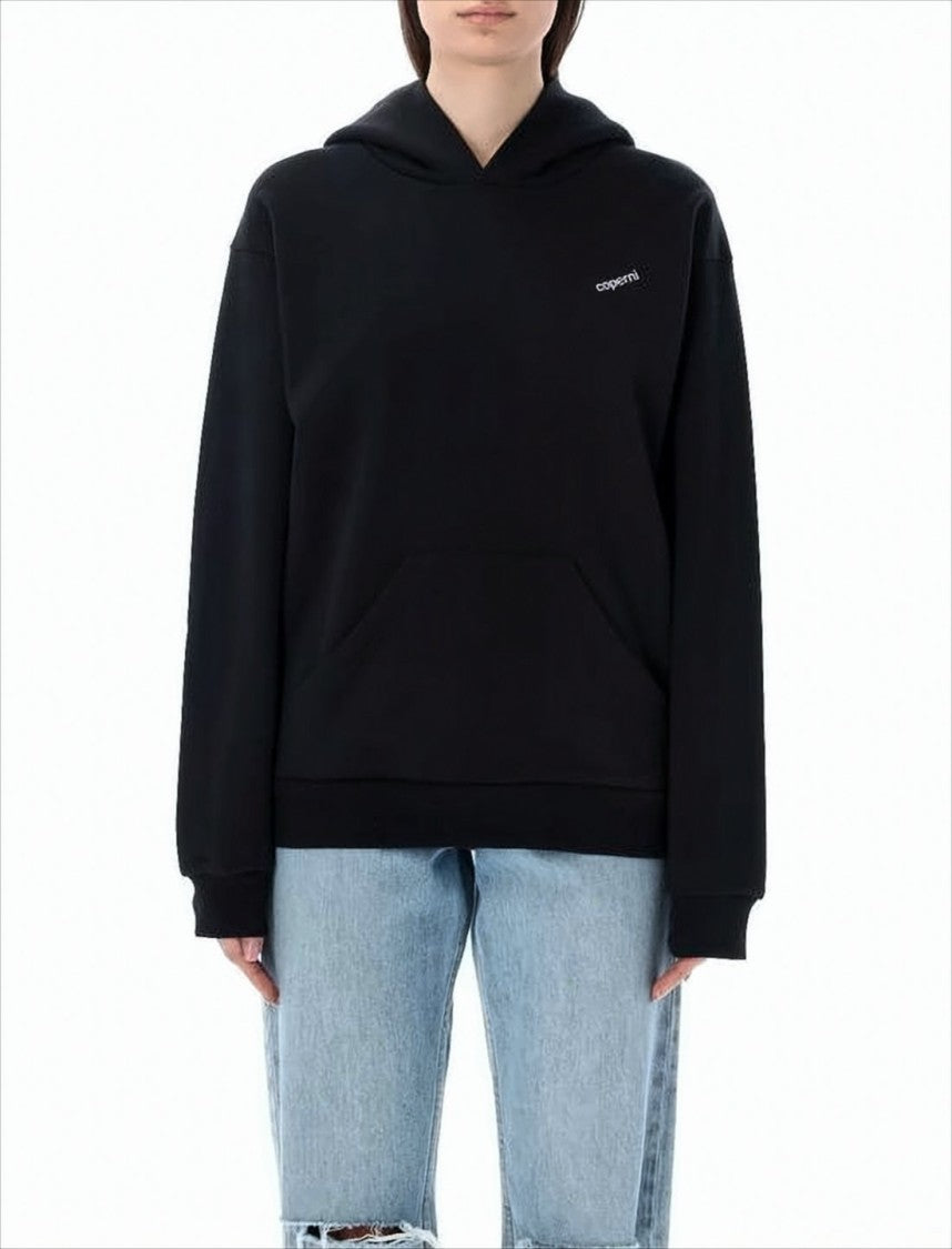 Coperni Black Hoodie With Subtle Branding