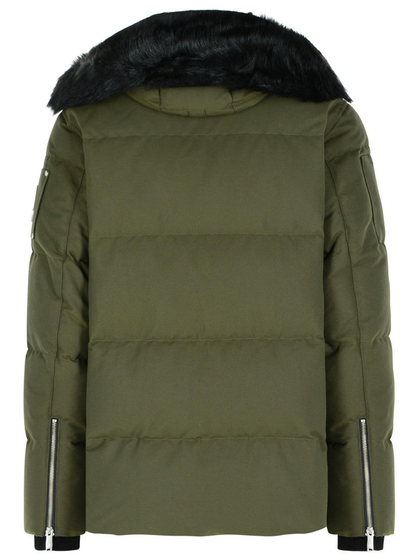 Moose Knuckles Green Cotton And Nylon Jacket
