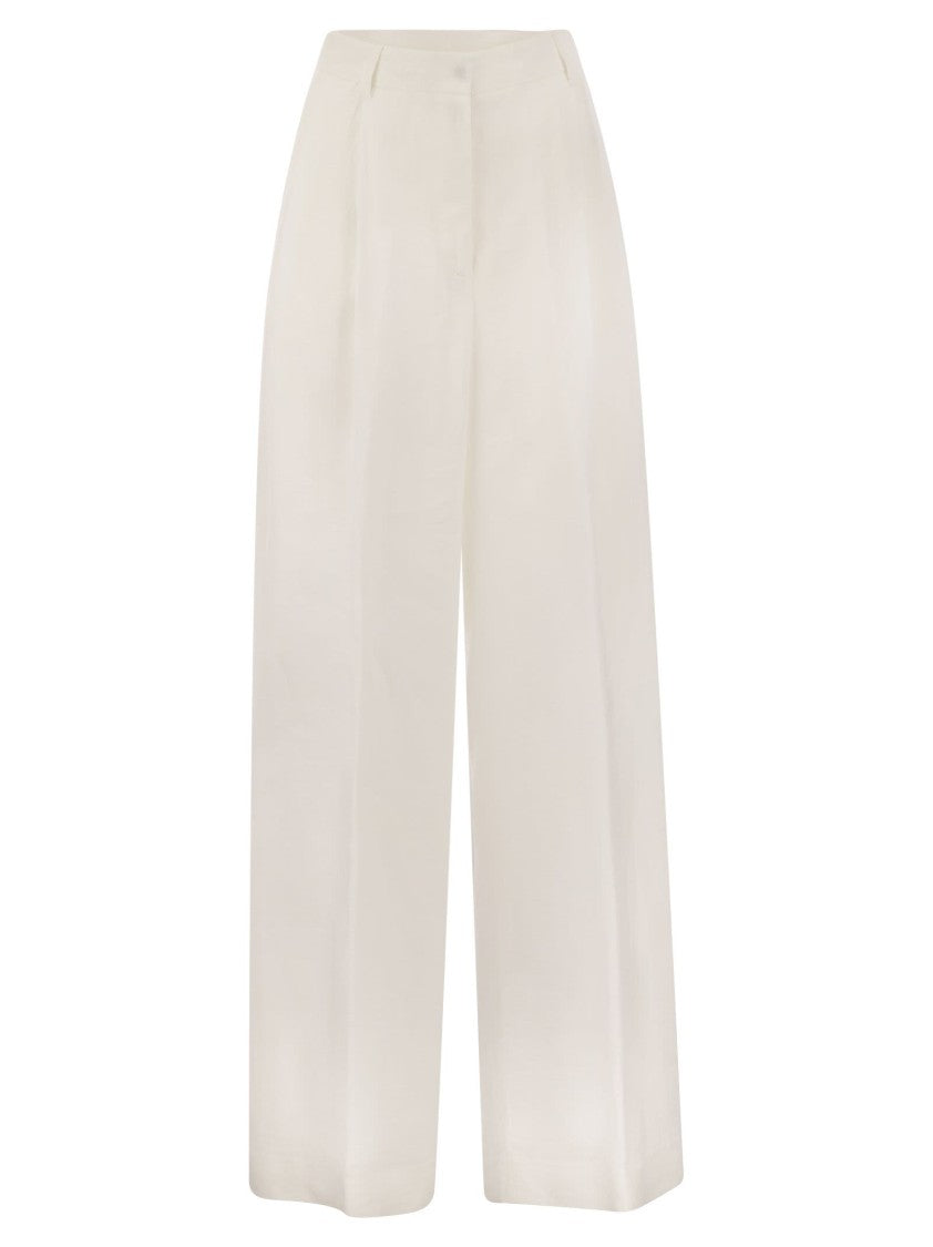Antonelli Tulipano - Linen Wide Trousers
