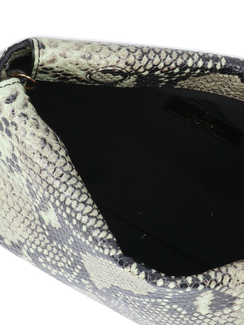 Mouliebre "Carlottina" Python Print Handbag – Green