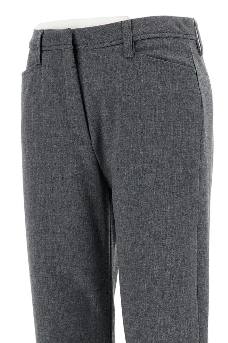 The Latest High-Waisted Blue Trousers With Relaxed Silhouette