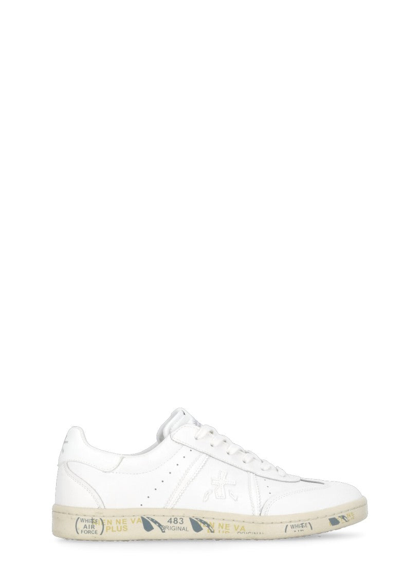 Premiata White Leather Sneakers