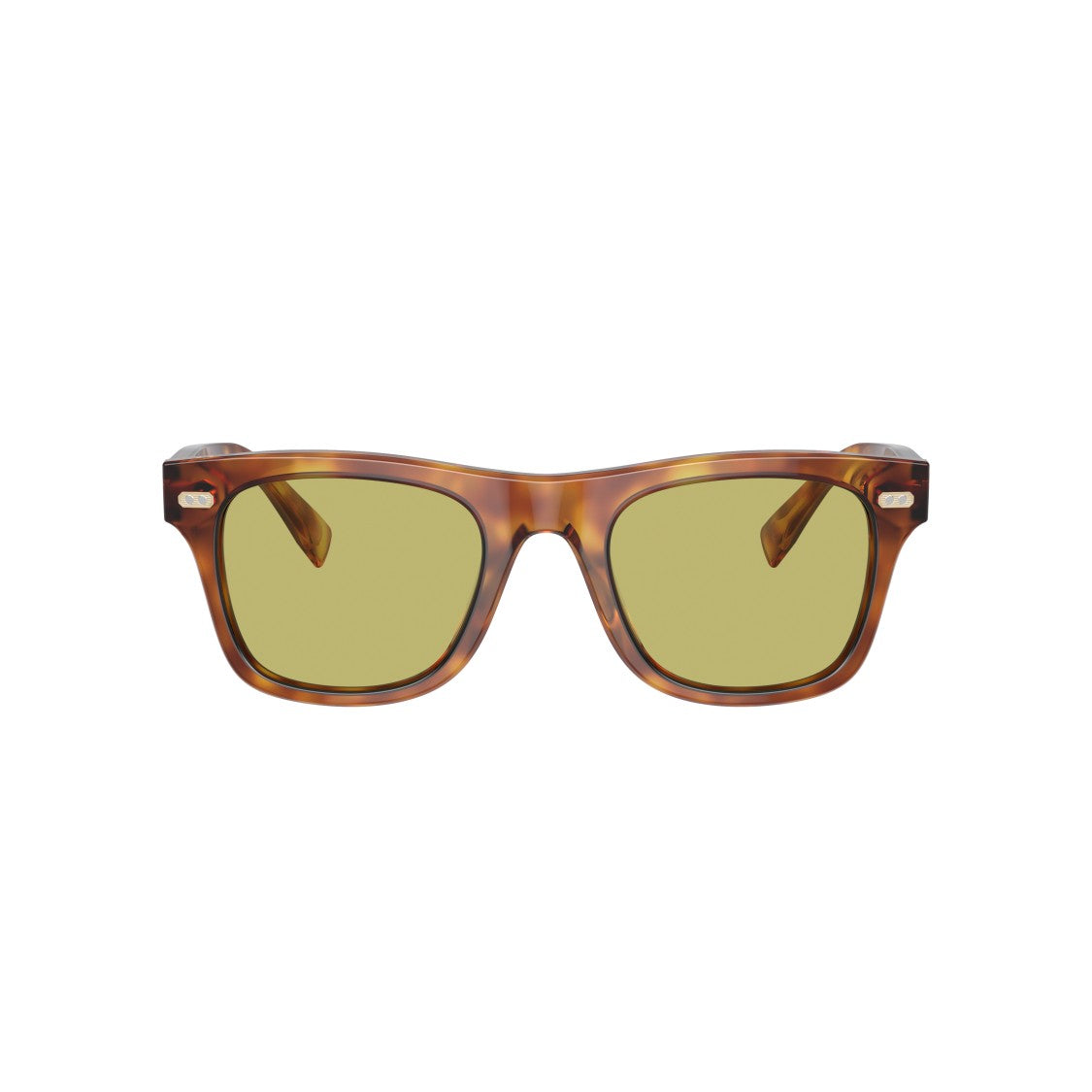 Brunello Cucinelli 0Bc4002s Classic Square Tortoiseshell Sunglasses With Olive Green Lenses