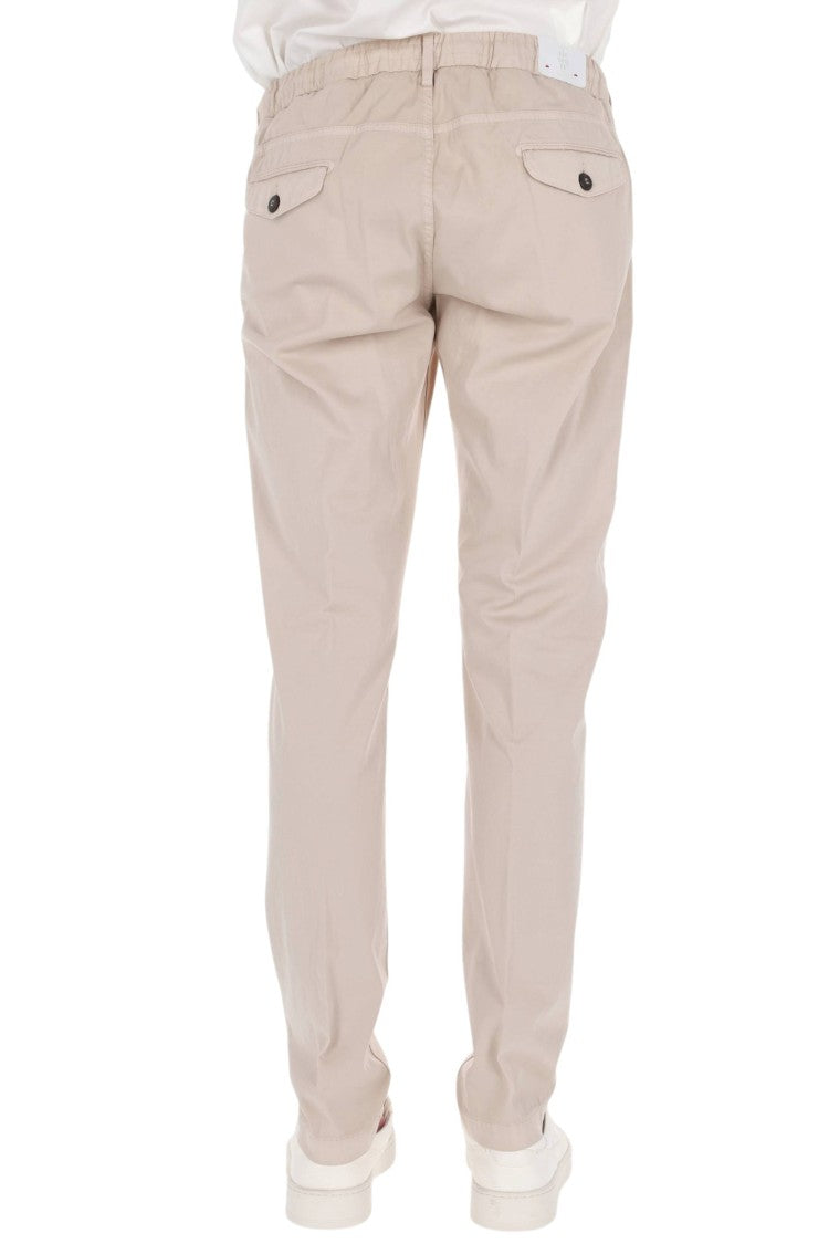 Eleventy Sabbia Stretch Cotton-Silk Joggers