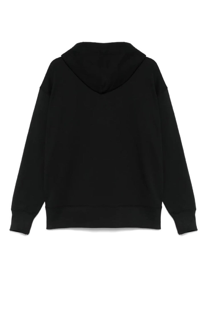 Msgm Relaxed Fit Black Hoodie