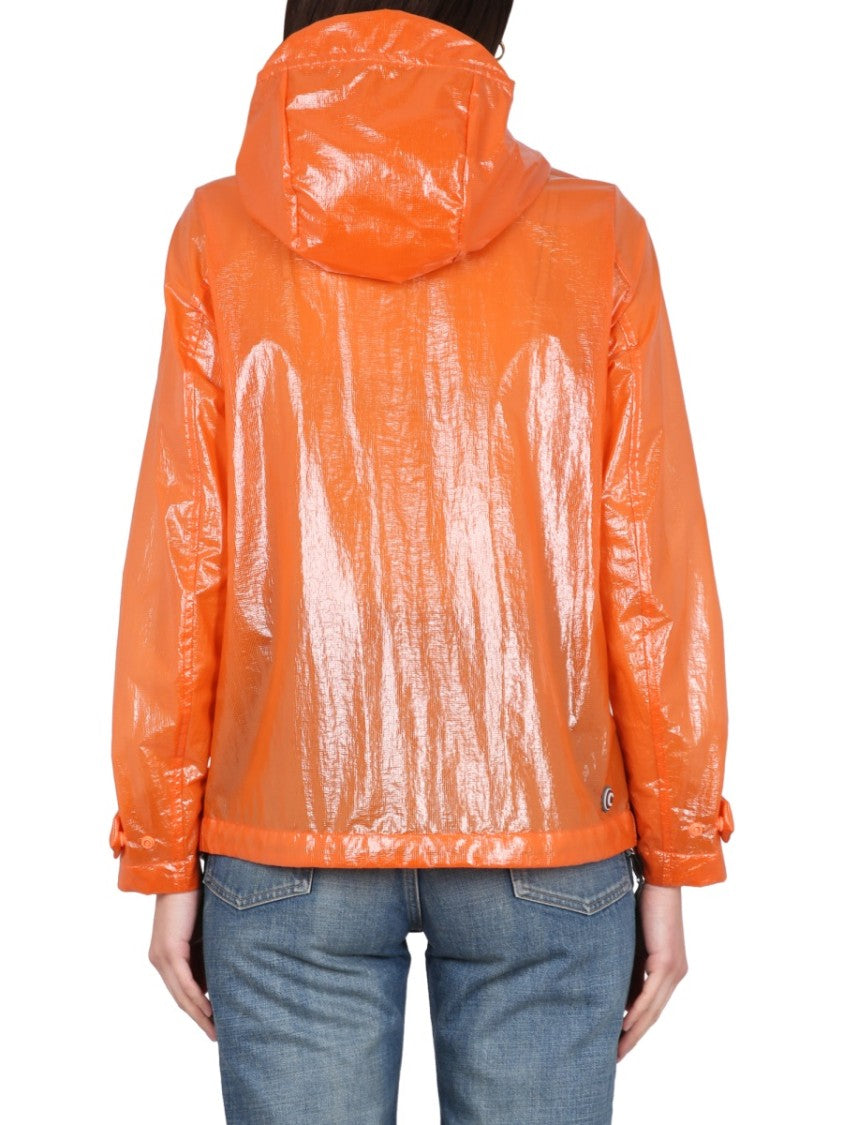 Colmar Originals Glossy Waxed Jacket With High Neck