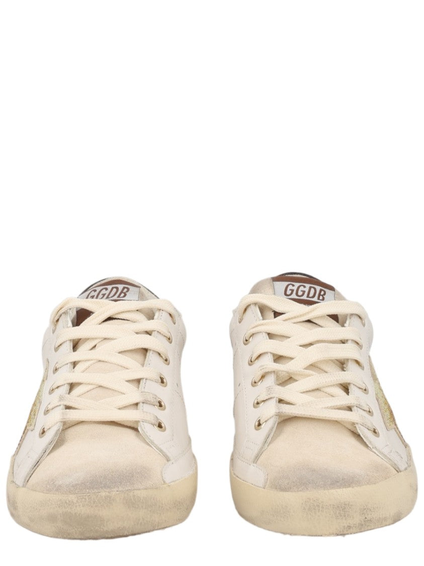 Golden Goose Low-Top Vintage-Inspired Distressed Leather Sneakers
