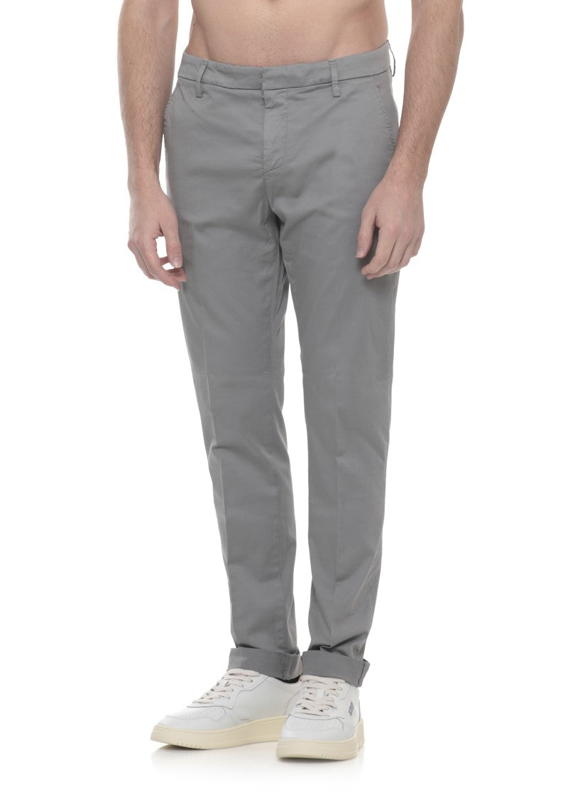 Dondup Grey Gaubert Cotton Chino Pants