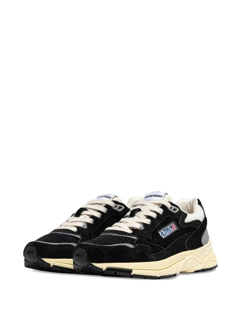 Autry Black Hyperway Mesh Suede Upper Sneakers