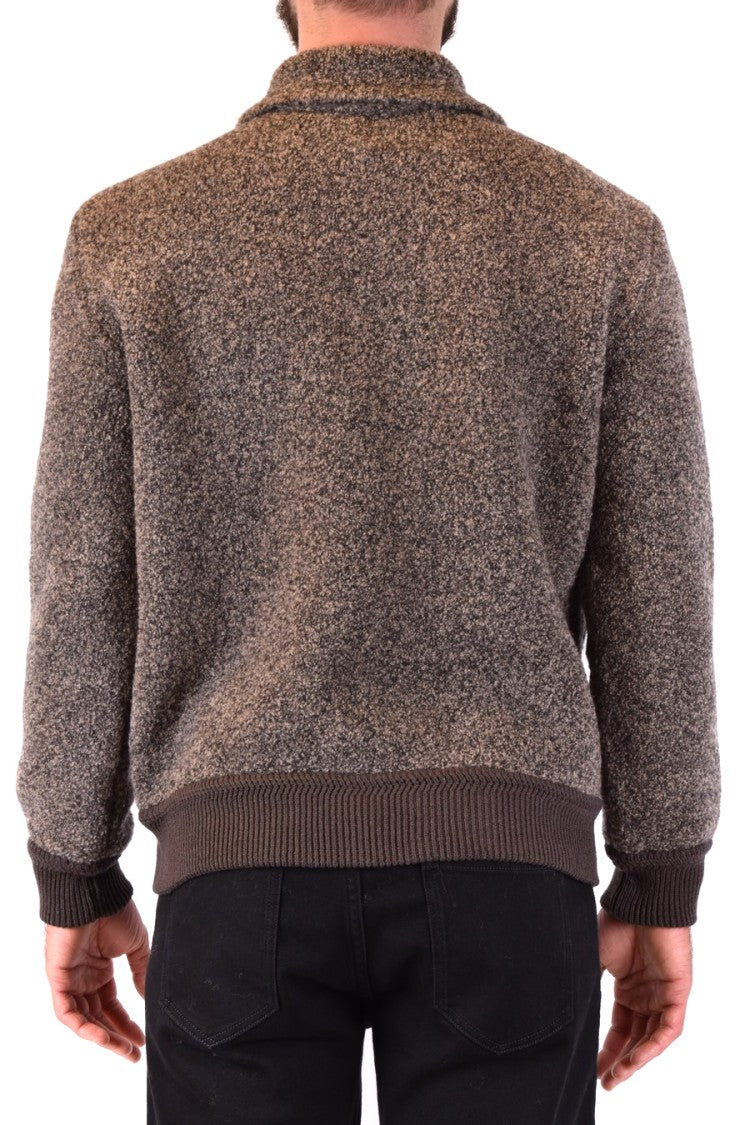 Laneus Multicolor Textured Wool Blend Laneus Jacket