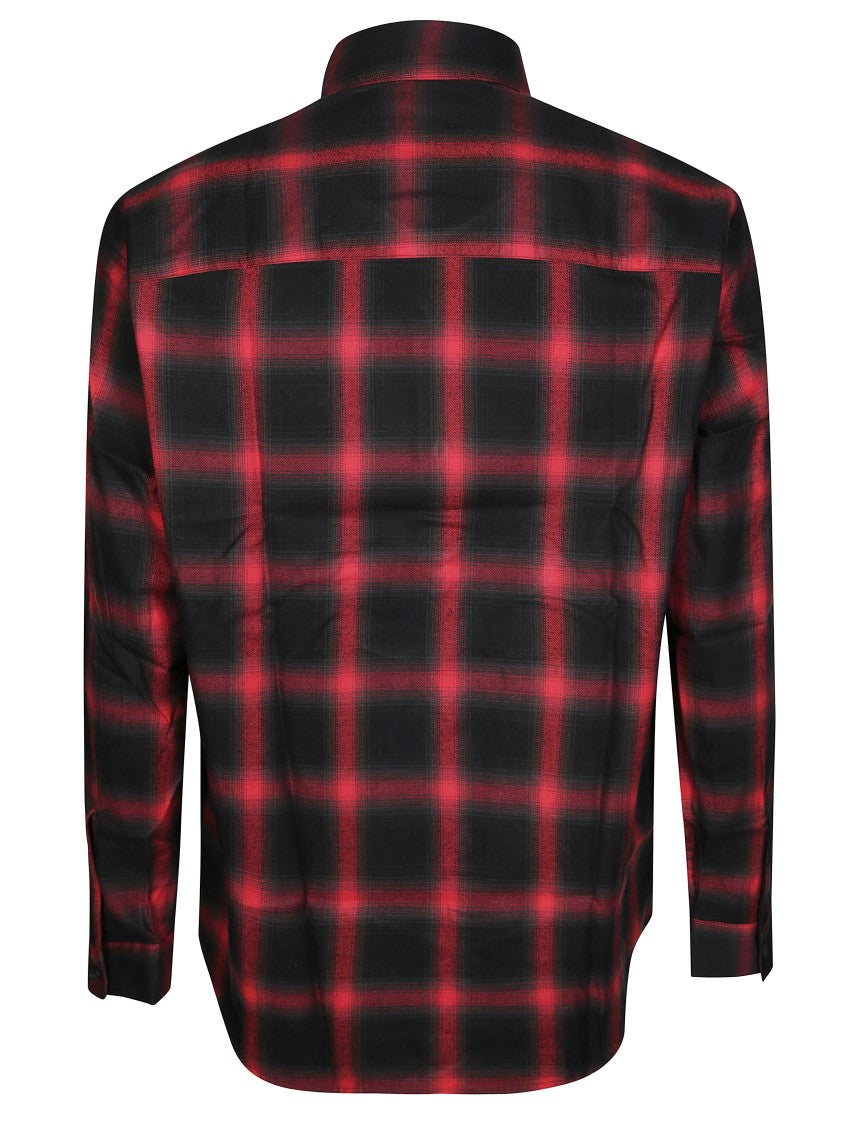 Diesel Button-Up Shirt With Bold Checkered Pattern