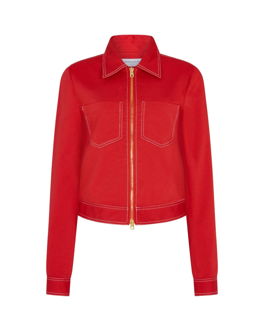 Serena Bute Cargo Jacket '25 - Red