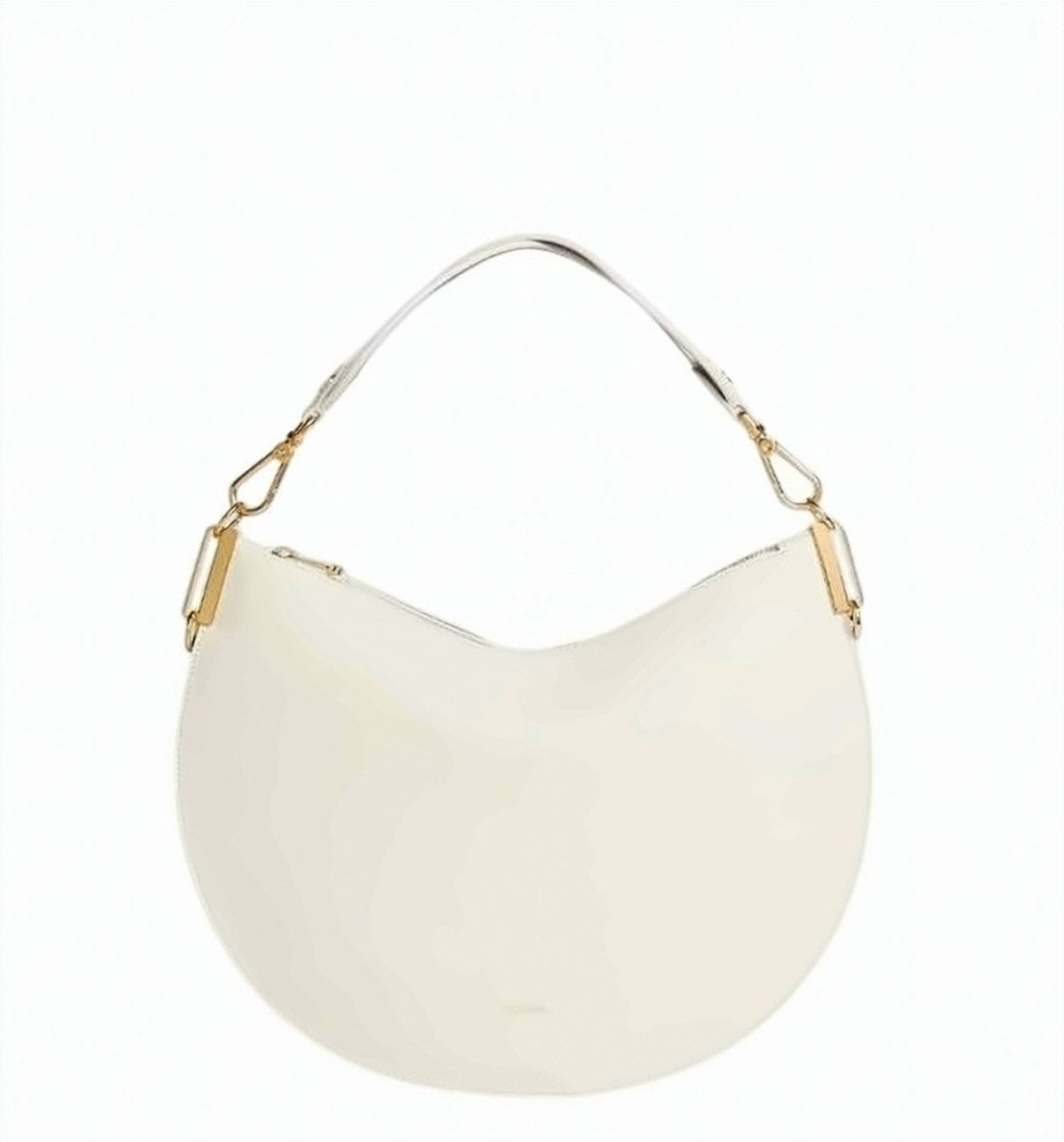 Coccinelle Leather Rounded Shape Removable Handle Bag