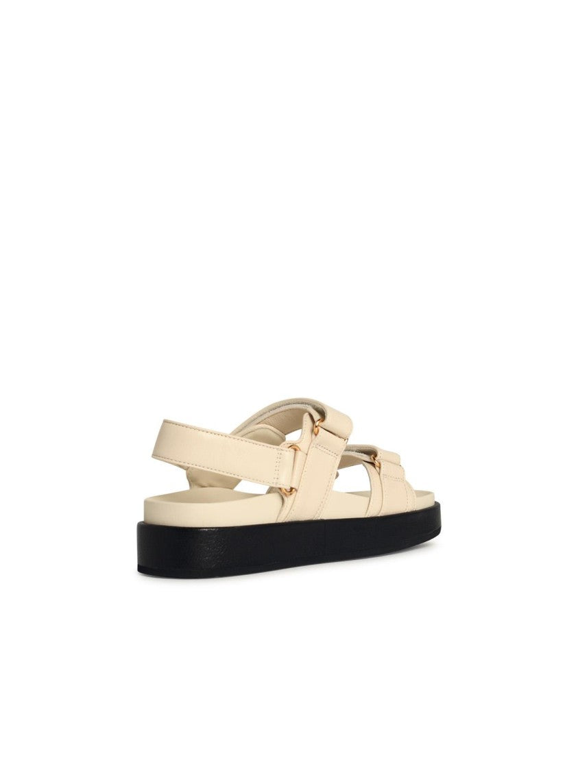 Tory Burch Kira Sport' Ivory Leather Sandals