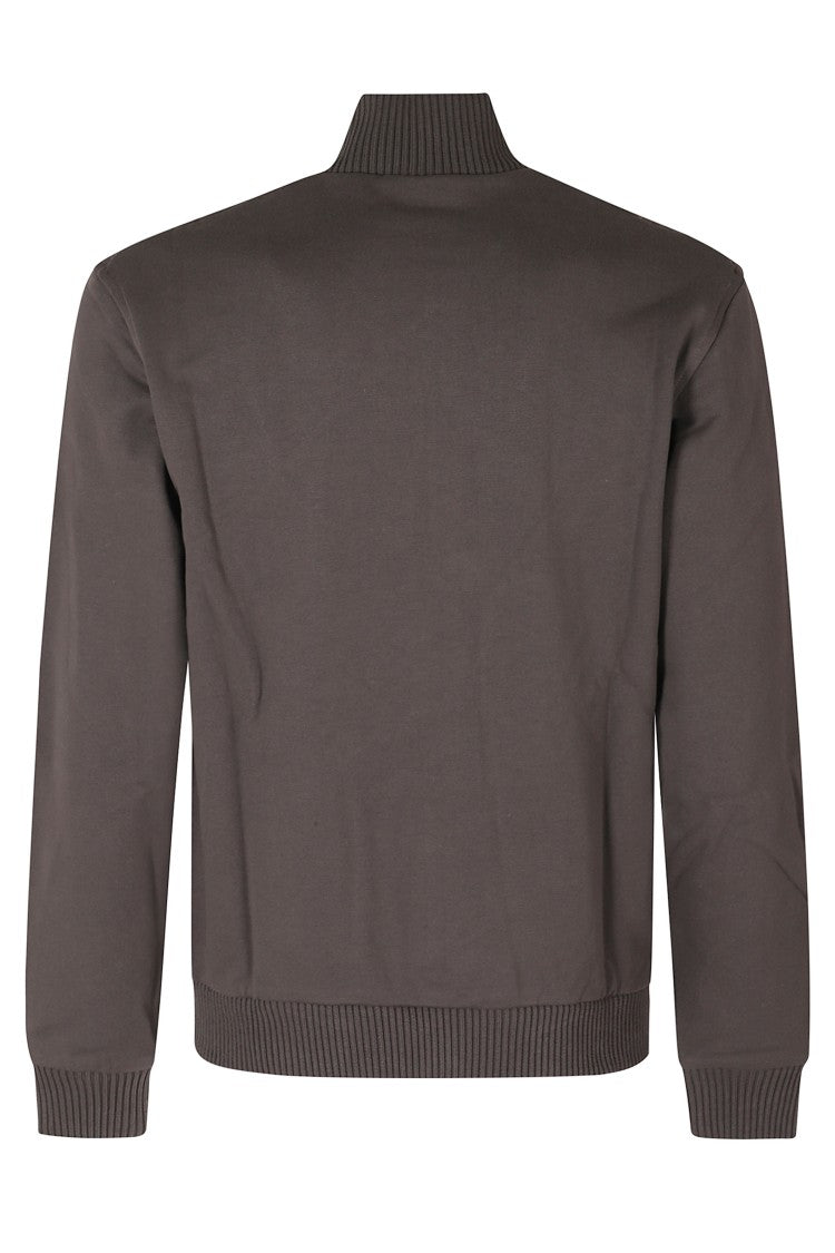 Fay Quilted Stand-Up Collar Two-Material Jacket