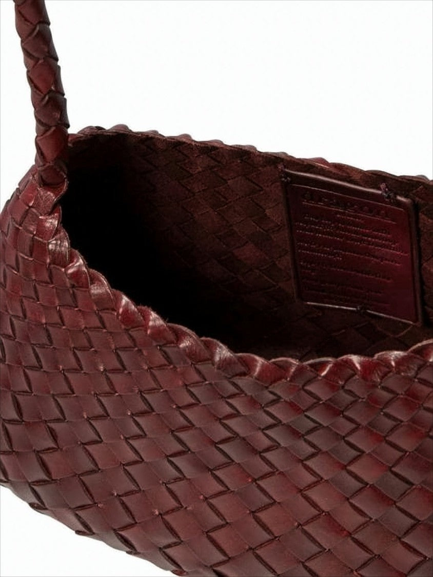 Dragon Diffusion Mini Shoulder Bag With Woven Buffalo Leather Design